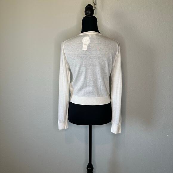 J.Crew Featherweight Cashmere Cardigan Women’s Snow White – Size XS New - Picture 7 of 11